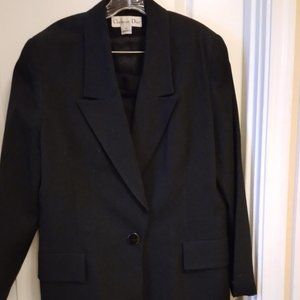 Christine Dior Black 2 piece suit